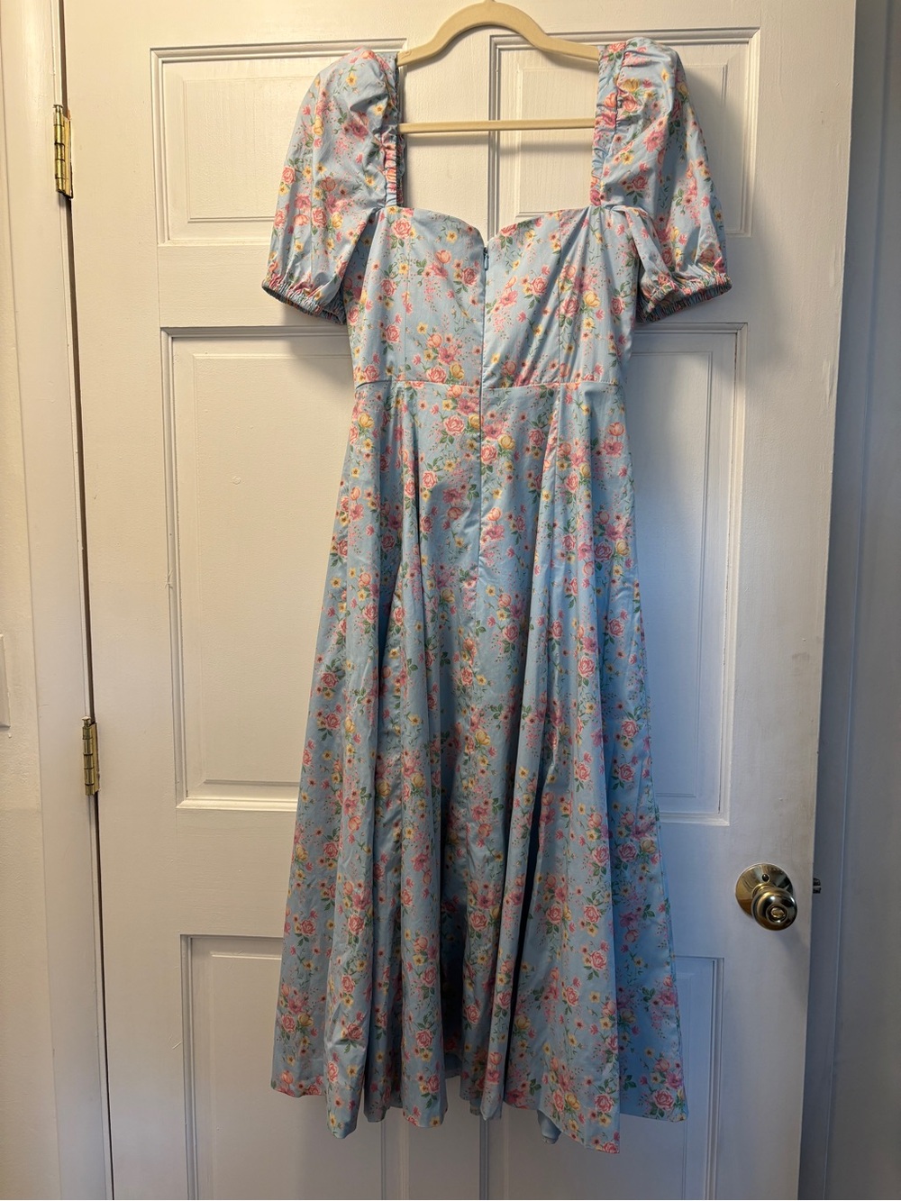 House of CB Light Blue Floral Tallulah Dress - Picture 2 of 8